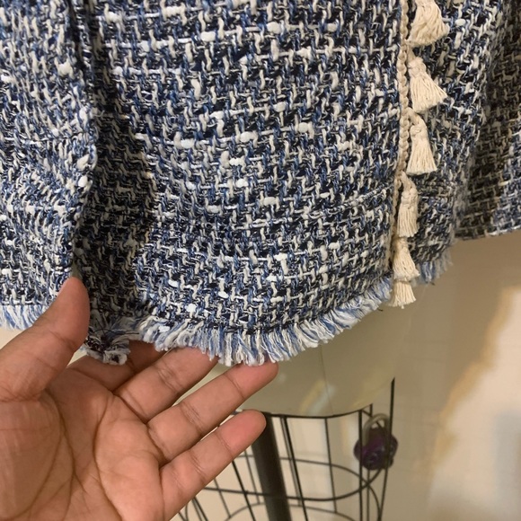 Zara tweed jacket with tassels sz M - Picture 14 of 15